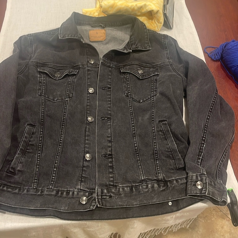Threadfast Apparel Denim Jacket, size Large Unisex